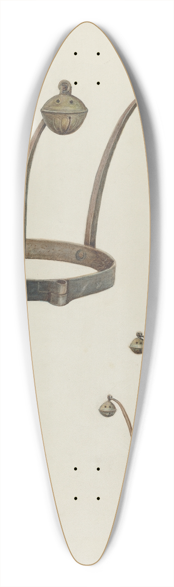 Al Curry - Slave Collar 39.3 inch art pintail longboard deck