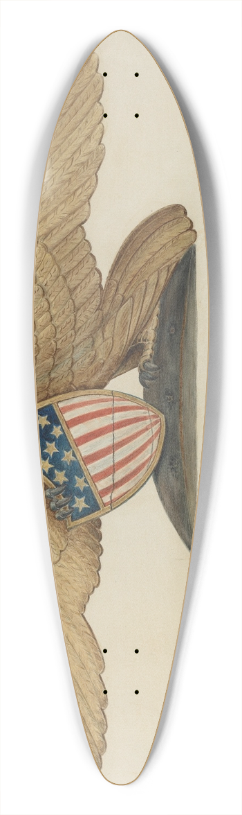 Al Curry - Sternpiece  Eagle 39.3 inch art pintail longboard deck
