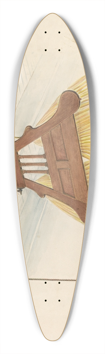 Al Curry - Swinging Fan 39.3 inch art pintail longboard deck