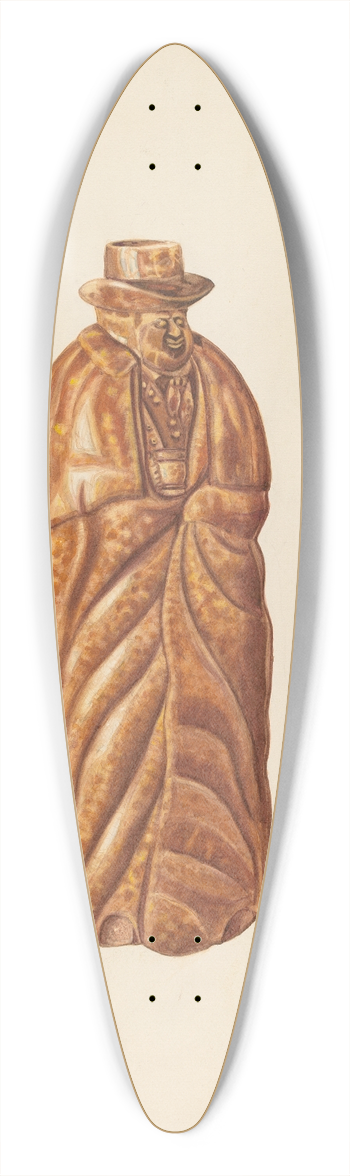Al Curry - Wine Bottle 39.3 inch art pintail longboard deck