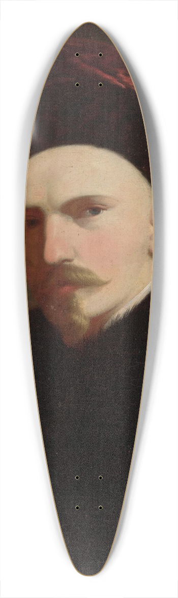 Aleksander Rycerski - Self-portrait 39.3 inch art pintail longboard deck