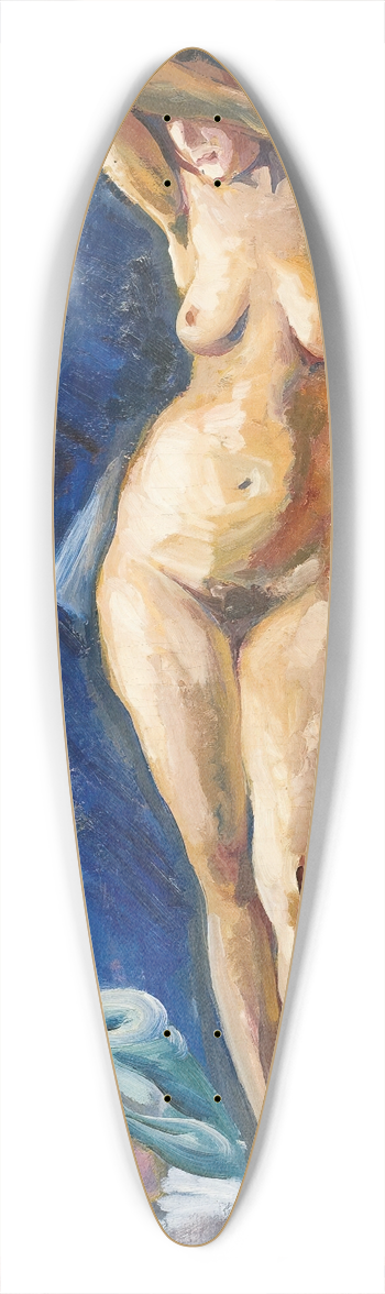 Aleksey Ilych Kravchenko - Standing Nude 39.3 inch art pintail longboard deck