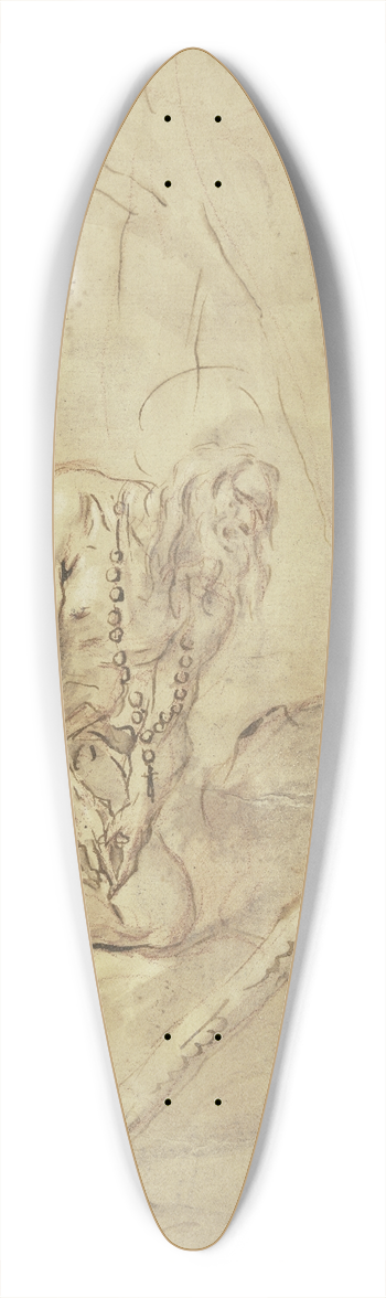 Alessandro Magnasco - Heiliger Hieronymus in der Einde 39.3 inch art pintail longboard deck