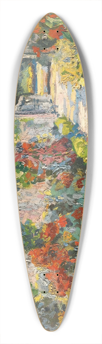 Alexander Altmann - A Sunlit Garden 39.3 inch art pintail longboard deck