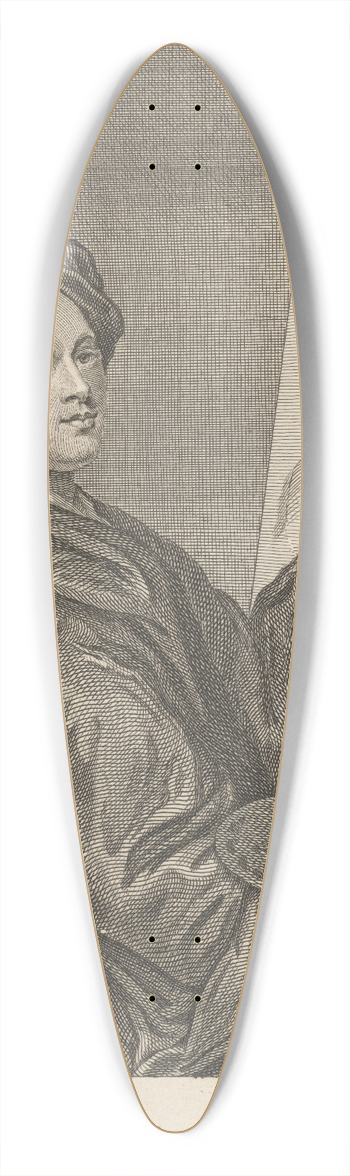 Alexander Bannerman - Hamlet Winstanley 39.3 inch art pintail longboard deck