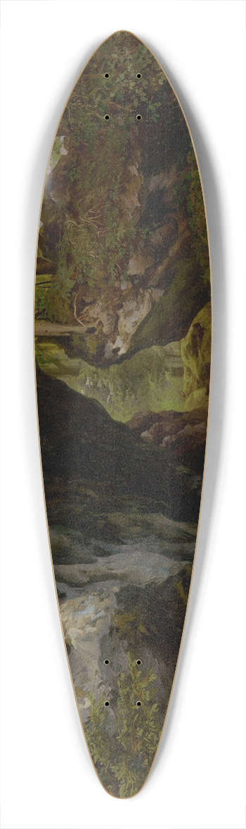 Alexander Brodszky - Forests Interior 39.3 inch art pintail longboard deck