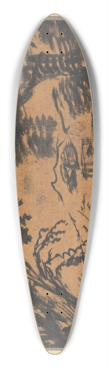 Alexander Cozens - The Glade 39.3 inch art pintail longboard deck