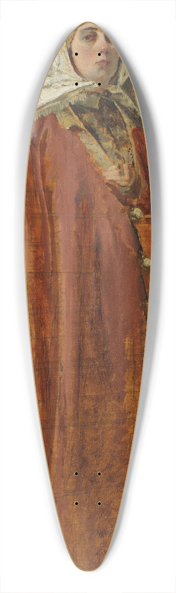 Alexander Dmitrievich Litovchenko - Boyarina 39.3 inch art pintail longboard deck