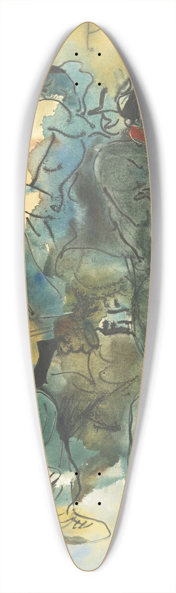 Alexander Evgenievich Yakovlev - Concert du soir 39.3 inch art pintail longboard deck