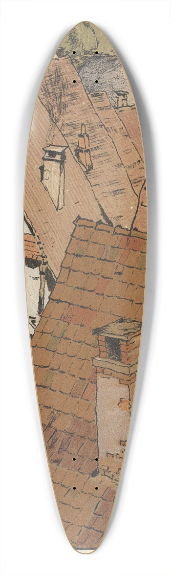 Alexander Kanoldt - Stiller Winkel 39.3 inch art pintail longboard deck