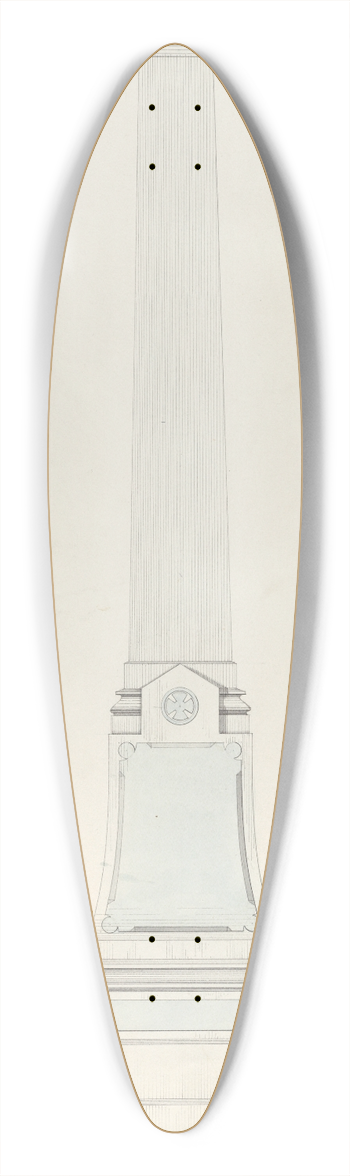 Alexander Maxwell - Obelisk Grave Monument, No. 901 39.3 inch art pintail longboard deck