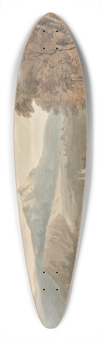Alexander Monro - Classical Landscape 39.3 inch art pintail longboard deck