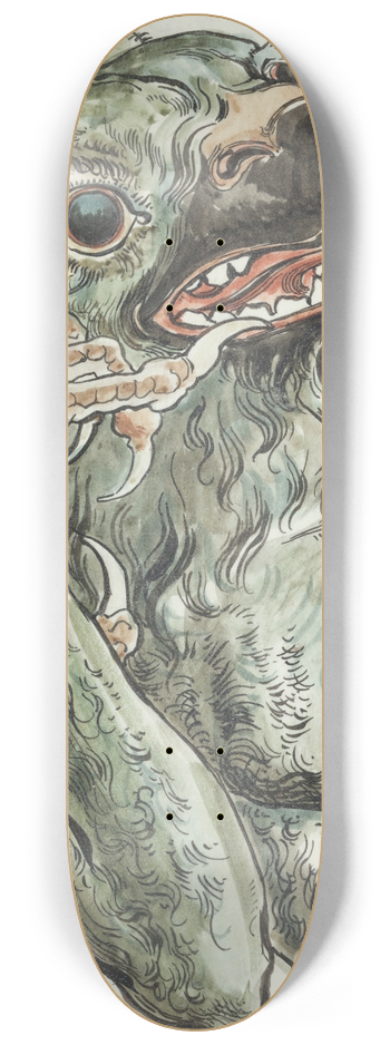 Jan Matejko - Devil with a birds head 8.25 inch art skate deck