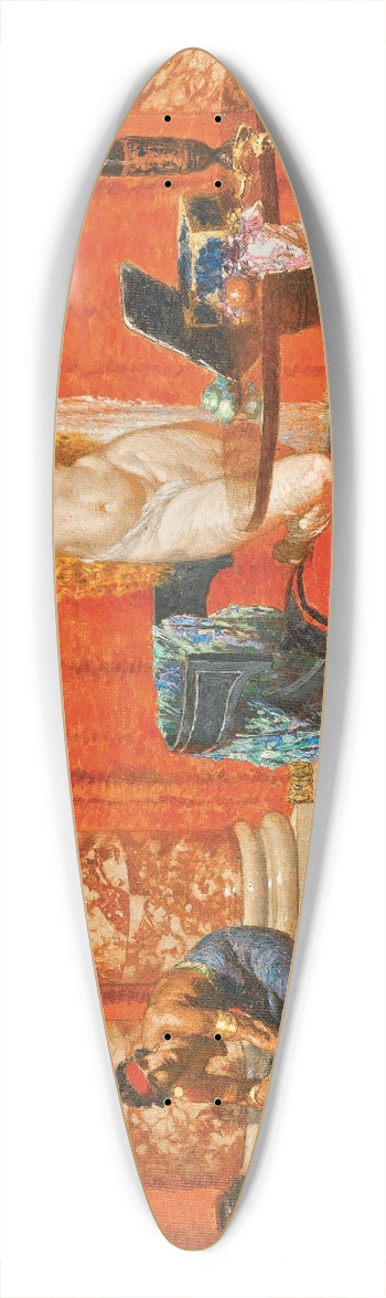 Alexander Rothaug - Admiration (Pompeiian Bath) 39.3 inch art pintail longboard deck