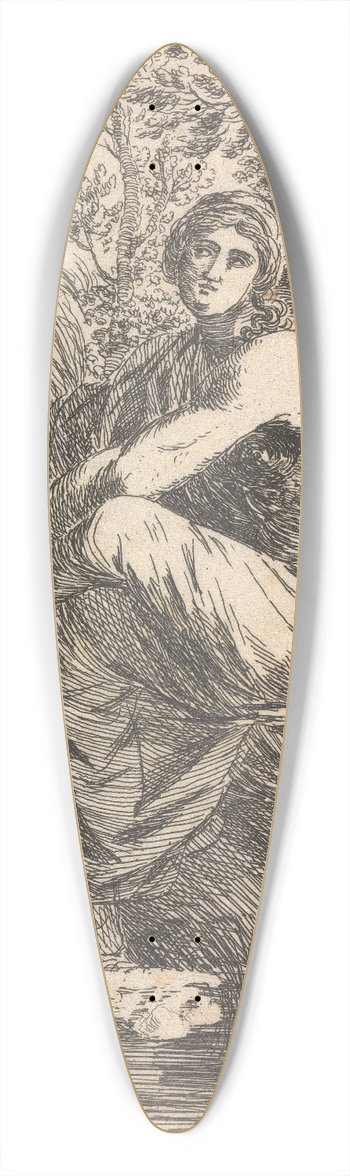 Alexander Runciman - Musidora 39.3 inch art pintail longboard deck