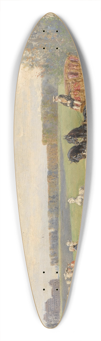 Alexander Von Bensa - Ausfahrt vor dem Schloss 39.3 inch art pintail longboard deck