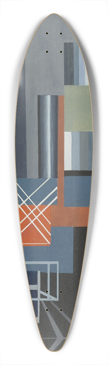 Alexandra Exter - Constructivist Stage Design 39.3 inch art pintail longboard deck