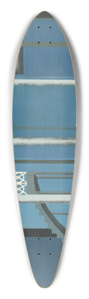 Alexandra Exter - Maquettes de Thatre 12 39.3 inch art pintail longboard deck