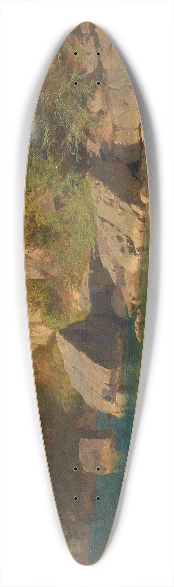 Alexandre Calame - Bei Flelen am Vierwaldstttersee 39.3 inch art pintail longboard deck