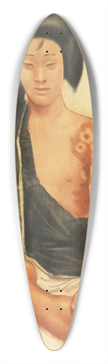 Alexandre Jacovleff - Benten Kozo Kikunosuke 39.3 inch art pintail longboard deck