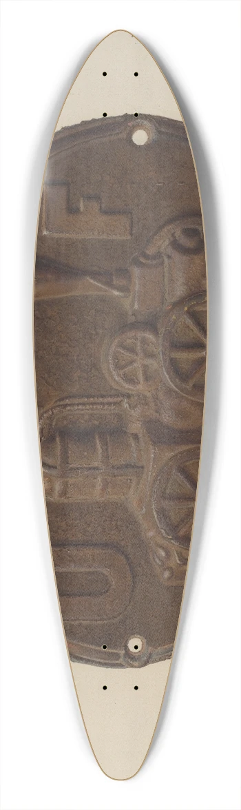 Alf Bruseth - Firemark 39.3 inch art pintail longboard deck