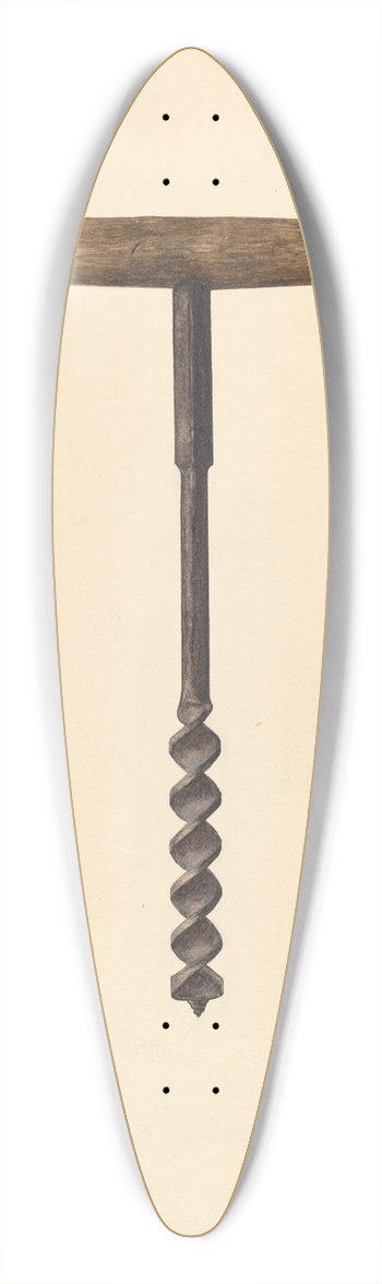Alfonso Moreno - Auger 39.3 inch art pintail longboard deck