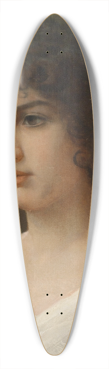 Alfonso Savini - Mdchenportrait 39.3 inch art pintail longboard deck