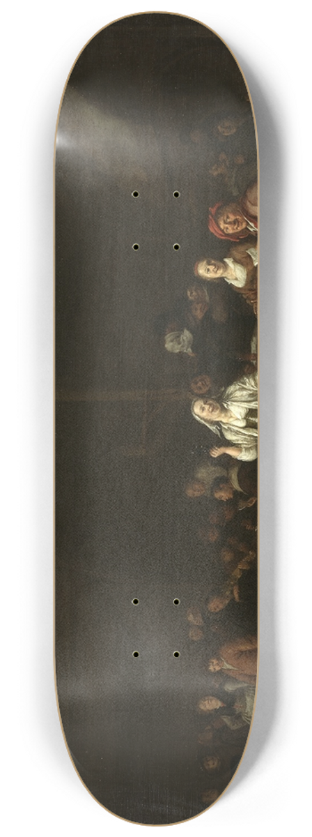 Jan Miense Molenaer - Drinking Bout in an Inn 8.25 inch art skate deck