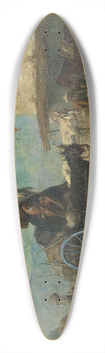 Alfred Friedlnder - Rast vor der Schenke 39.3 inch art pintail longboard deck