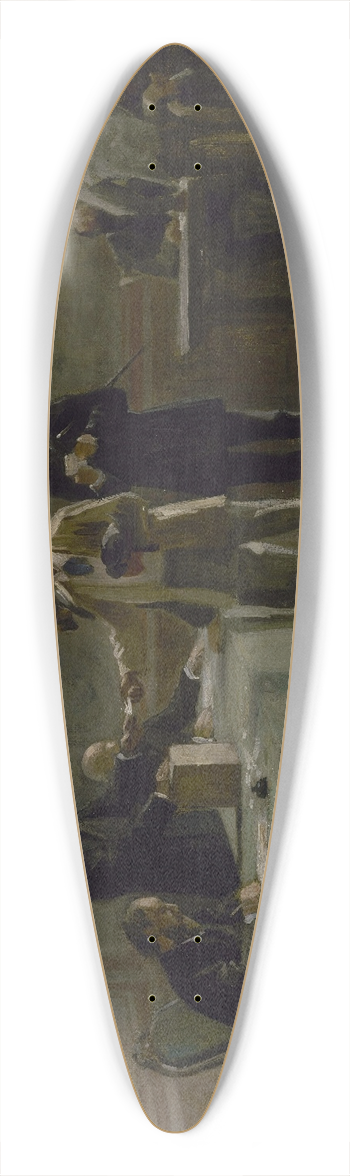 Alfred Henri Bramtot - Le suffrage universel 39.3 inch art pintail longboard deck