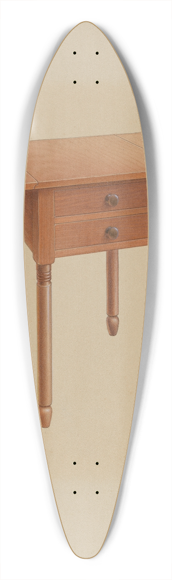 Alfred H. Smith - Shaker Table 39.3 inch art pintail longboard deck