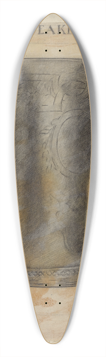 Alfred Nason - Silver Beaker 39.3 inch art pintail longboard deck