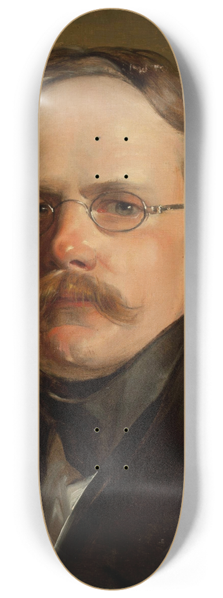 Jan Nepomucen Glowacki - Portrait of Antoni Paszyc, colonel 8.25 inch art skate deck