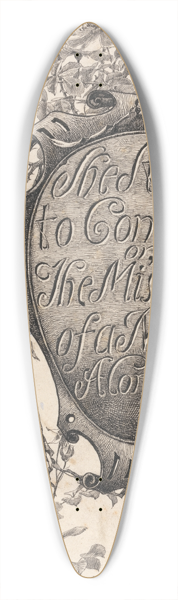 Alfred Parsons - Title page from She Stoops to Conquer 39.3 inch art pintail longboard deck