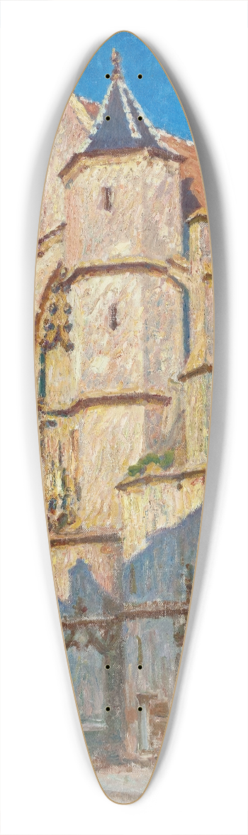 Alfred Sisley - LEglise de Moret (le soir) 39.3 inch art pintail longboard deck