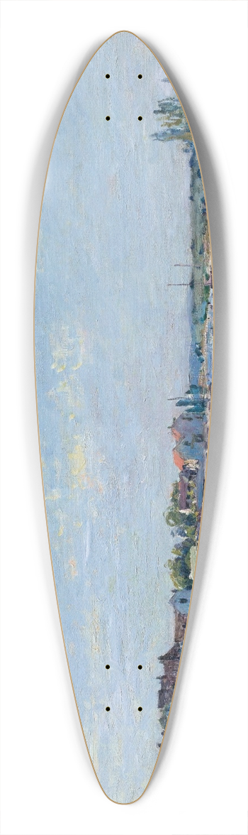 Alfred Sisley - Saint-Mamms, Le Matin 39.3 inch art pintail longboard deck