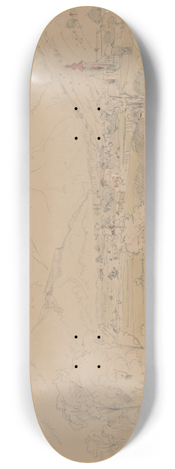 Jan Nowopack - Mountain Village 8.25 inch art skate deck