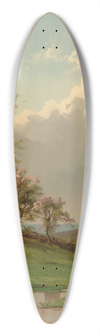 Alfred Thompson Bricher - Spring 39.3 inch art pintail longboard deck