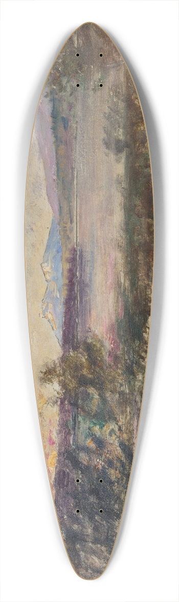 Alfred Wahlberg - Landscape 39.3 inch art pintail longboard deck