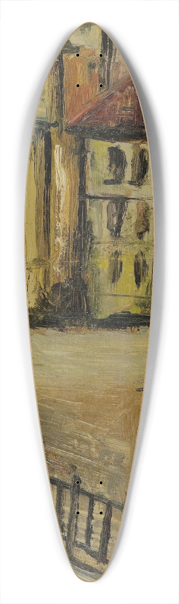 Alice Bailly - Paysage urbain 39.3 inch art pintail longboard deck