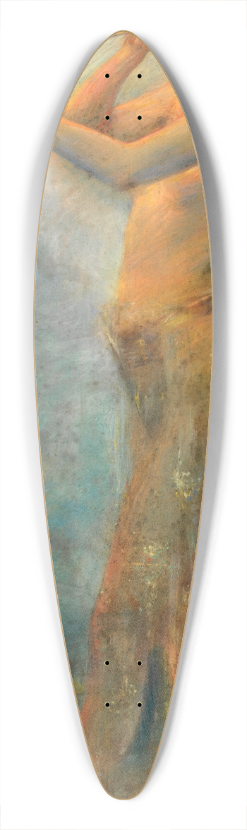 Alice Pike Barney - Pagan Dancer 39.3 inch art pintail longboard deck