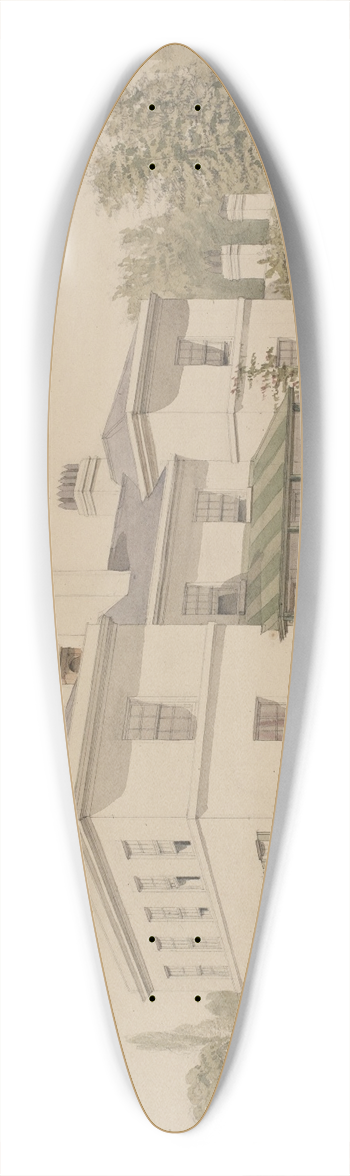Allen Edward Everitt - Heathfield Hall, Handsworth 39.3 inch art pintail longboard deck