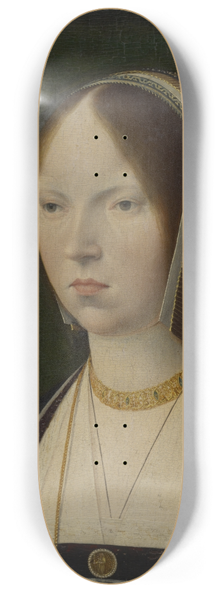 Jan Provost - A Woman, traditionally identified as Isabela la Catlica ofCastile 8.25 inch art skate deck