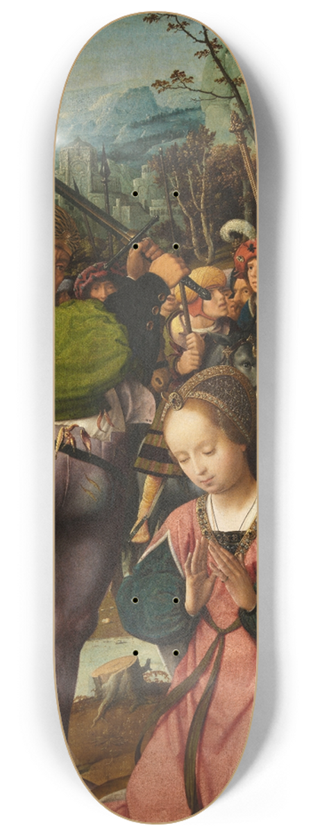 Jan Provost - The Martyrdom of Saint Catherine of Alexandria 8.25 inch art skate deck