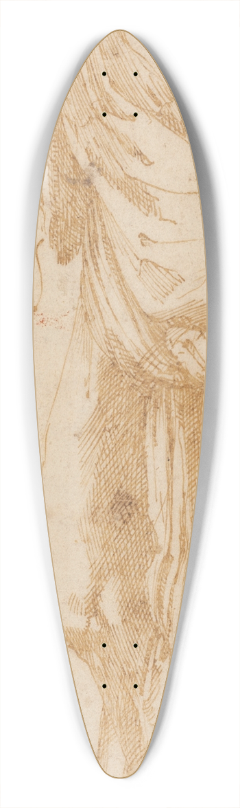 Alonso Berruguete - Study of Levi 39.3 inch art pintail longboard deck