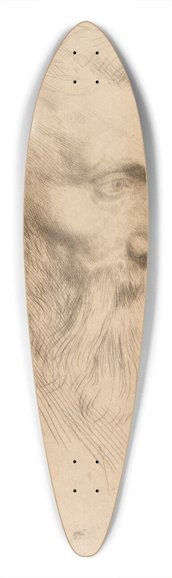 Alphonse Legros - Auguste Rodin 39.3 inch art pintail longboard deck