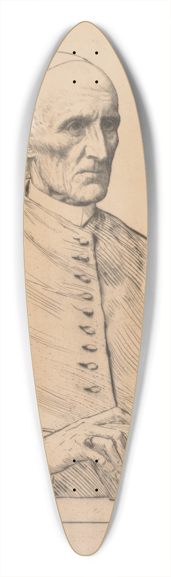 Alphonse Legros - Cardinal Manning 39.3 inch art pintail longboard deck