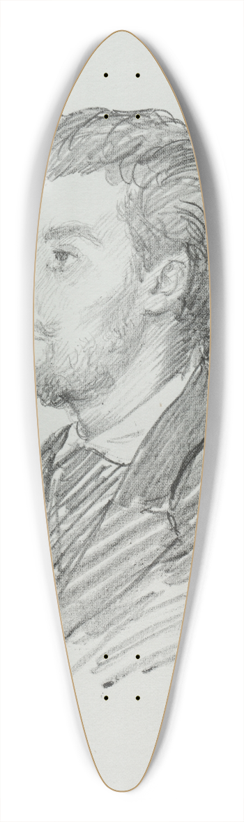 Alphonse Legros - Frderic Rgamey 39.3 inch art pintail longboard deck