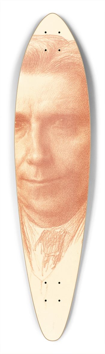 Alphonse Legros - Thomas Okey, Esq. 39.3 inch art pintail longboard deck
