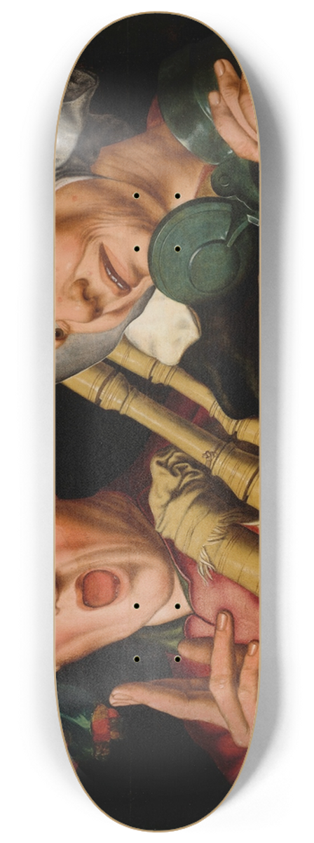 Jan Sanders Van Hemessen - The Bagpiper and Merry Wife 8.25 inch art skate deck